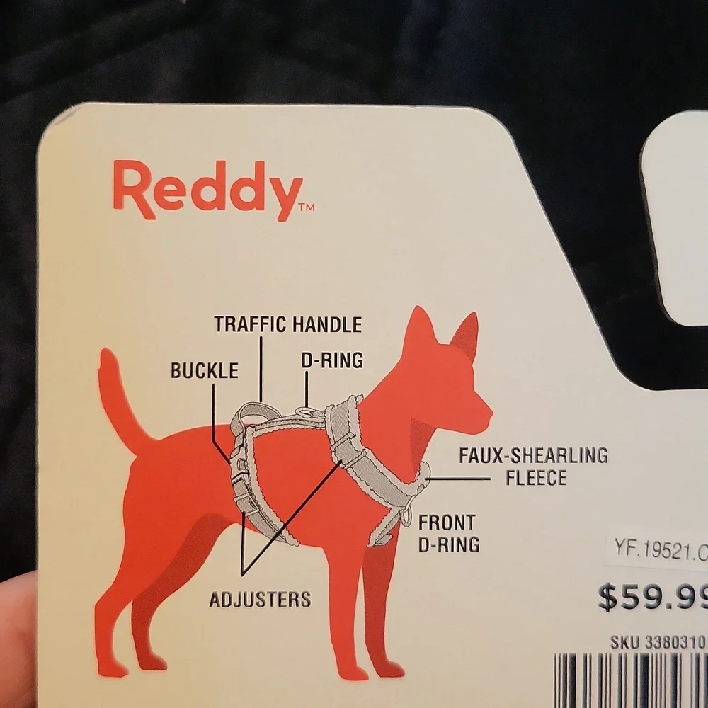 New Reddy Navy Fleece Dog Harness Size XXL/XXXL